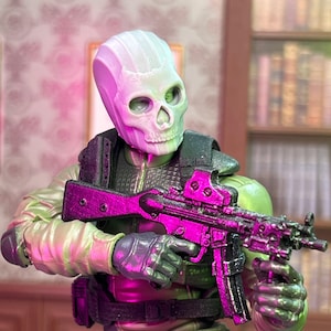 Task Force Operator Ghost Balaclava v2- No Comms- 3D Printed Head Sculpt (Unfinished, Made to Order)
