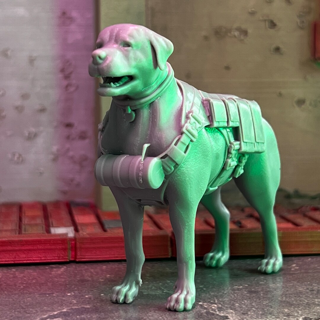 K-9 Rottweiler With Tactical Harness 3D Print Toy Accessory (unfinished ...