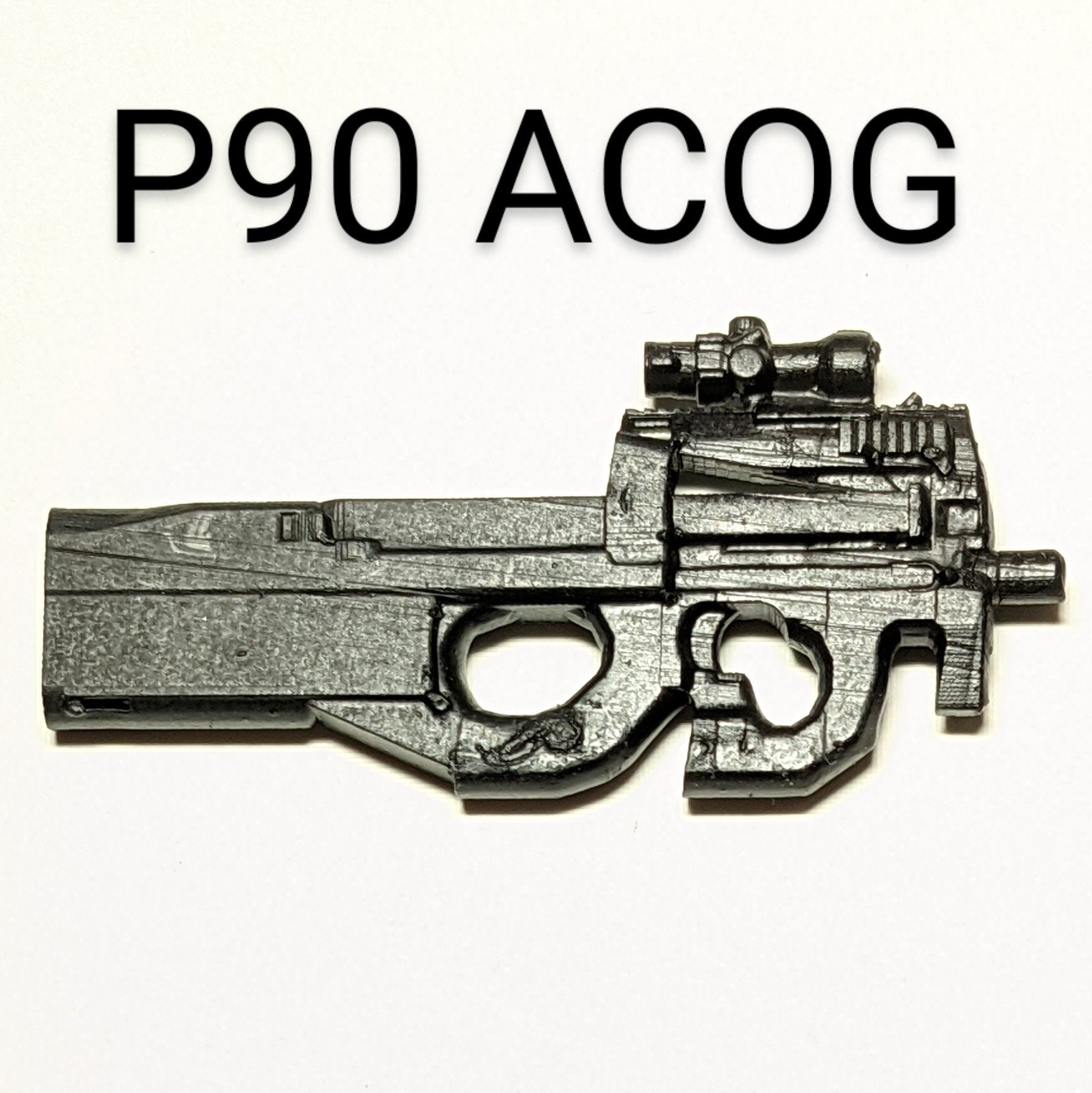 小物 smg P90 Acog スコープ SMG 標準 1:12 おもちゃアクセサリー (未完成
