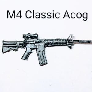 M4 Classic with ACOG Scope 1:12 Toy Accessory (Unfinished, Made to Order)