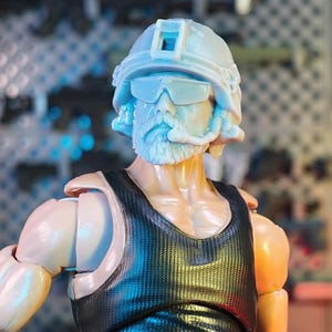 Delta Master Sergeant 3D Printed Head Sculpt (Unfinished, Made to Order)