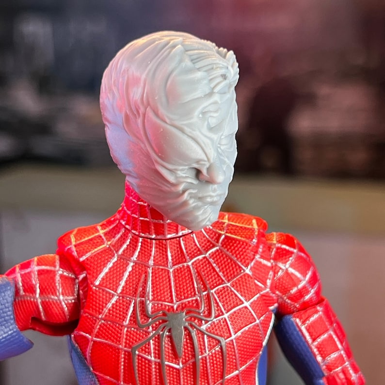 SP3 Spider Vigilante Symbiote Infection Stage 2 3D Printed Head Sculpt ...