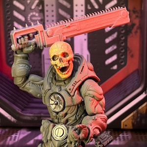 Chainsaw Sword Mythic 7" Scale Toy Accessory (Unfinished, Made to Order)