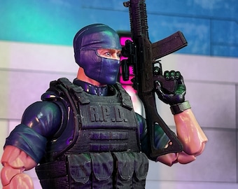 RCPD Tactical Body Armor Vest 3D Printed Head Sculpt (Unfinished, , Limited Supply, Now Print on Demand)