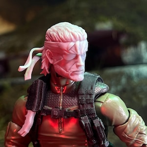 Codename Snake Boss Tactical Espionage Operative 1:12 Exclusive Custom Head Sculpt (Unfinished, Made to Order)