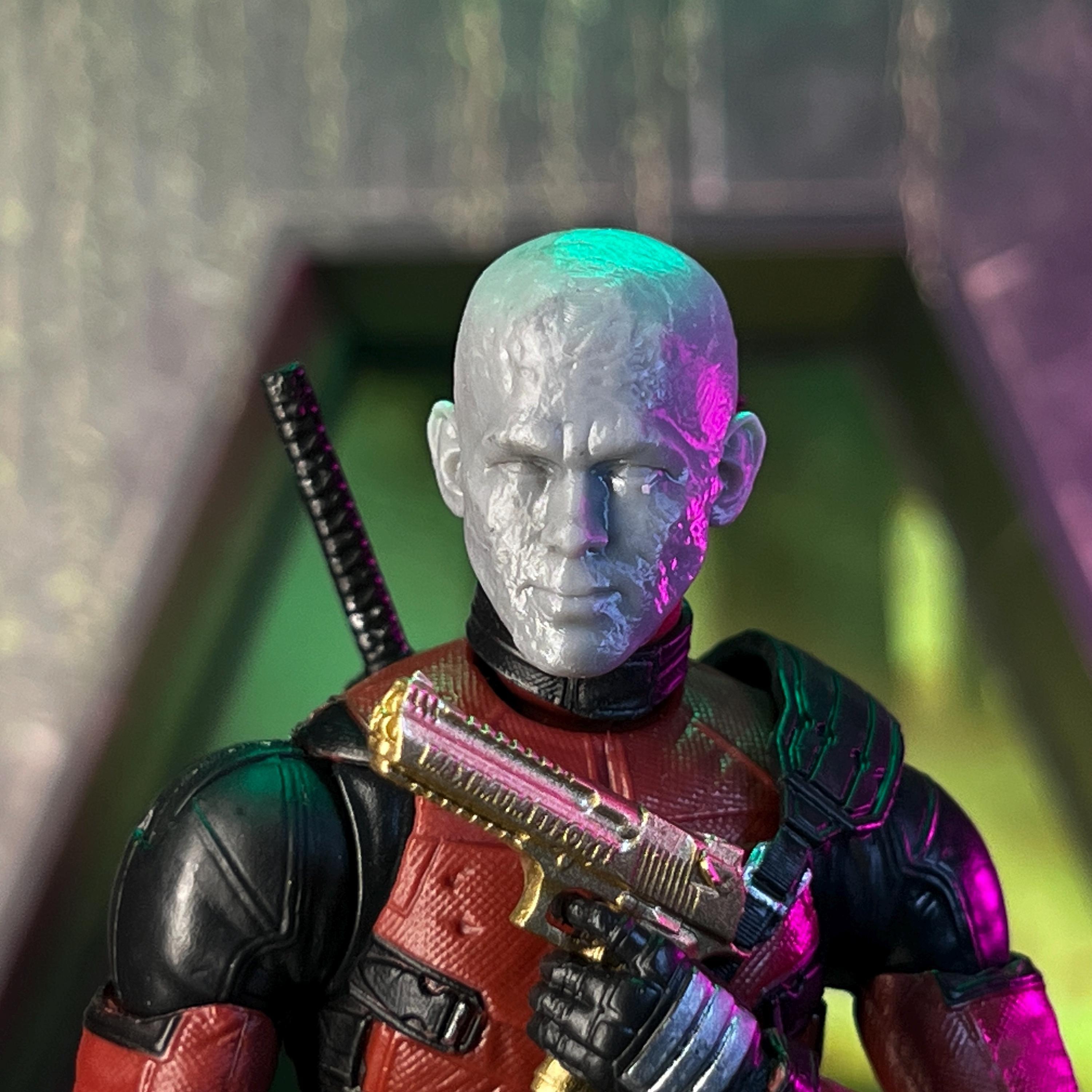 Merc With a Mouth -UNMASKED SMILING- Custom 3D Printed Head Sculpt ...