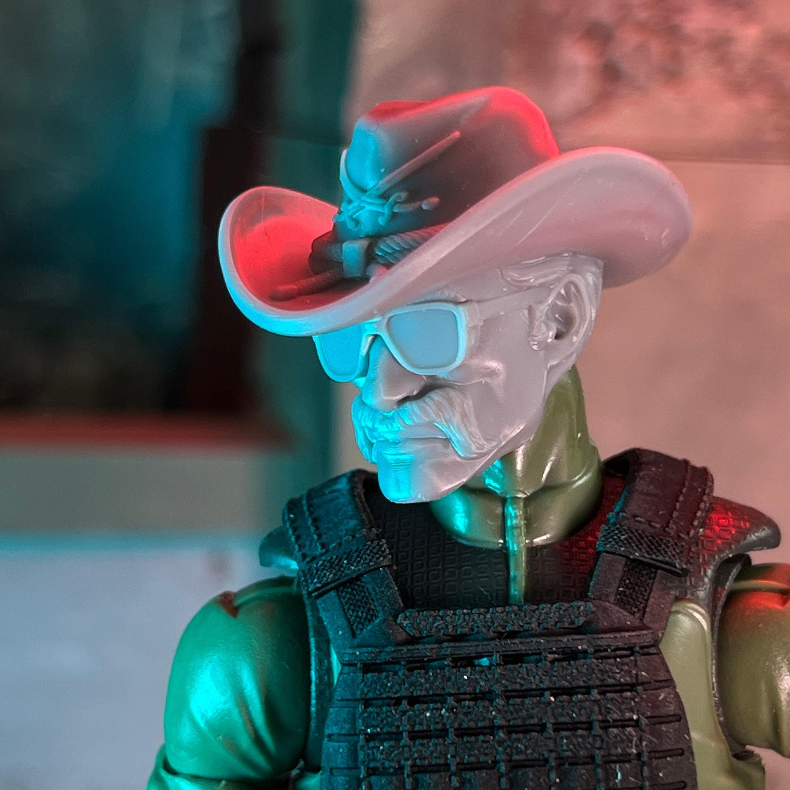 Air Cav Helo Pilot Custom 3D Printed Head Sculpt (unfinished, Made to ...