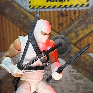 Feudal Japan Katana Sword Set 1:12 Toy Accessory (Unfinished, Made to Order)