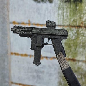 Firestarter Custom Tec-9 SMG 1:12 Scale Toy Accessory- Dark Arsenal Collection (Unfinished, Made to Order)