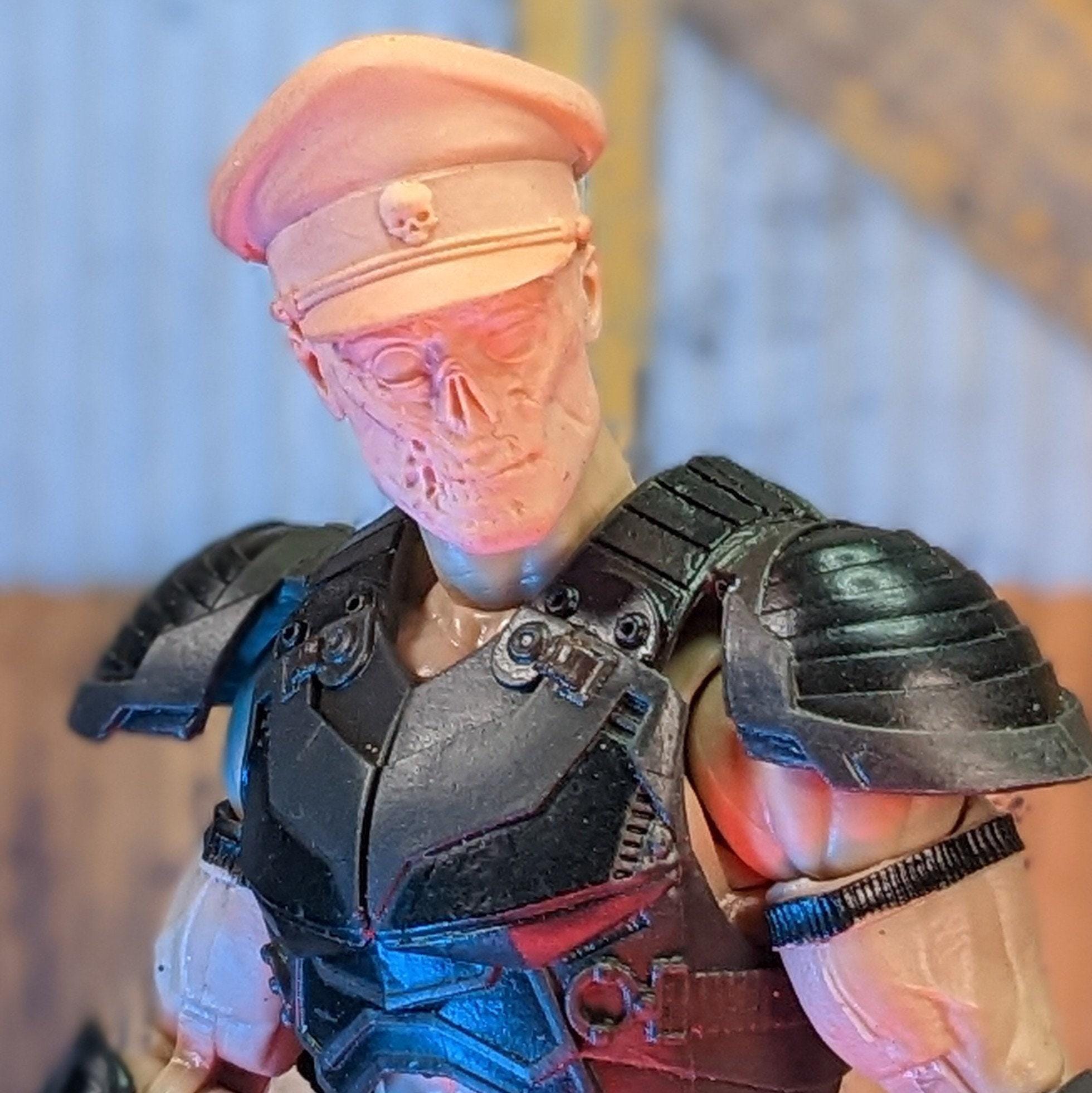 Zombie AXIS Commandant Custom 3D Printed Head Sculpt (unfinished, Made ...