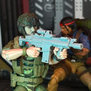 Rifle de asalto Scar H Commando LV, escala 1:12 o 1/18, accesorio de juguete (sin terminar, hecho a pedido)