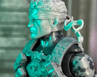 デビッド・スネーク、ソリッド・タクティカル・エージェント 3D プリントヘッドスカルプト (未完成、オーダーメイド)
