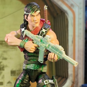 Shadow Tech Infiltrator Rifle 1:12 or 1/18 Toy Accessory (Unfinished, Made to Order)