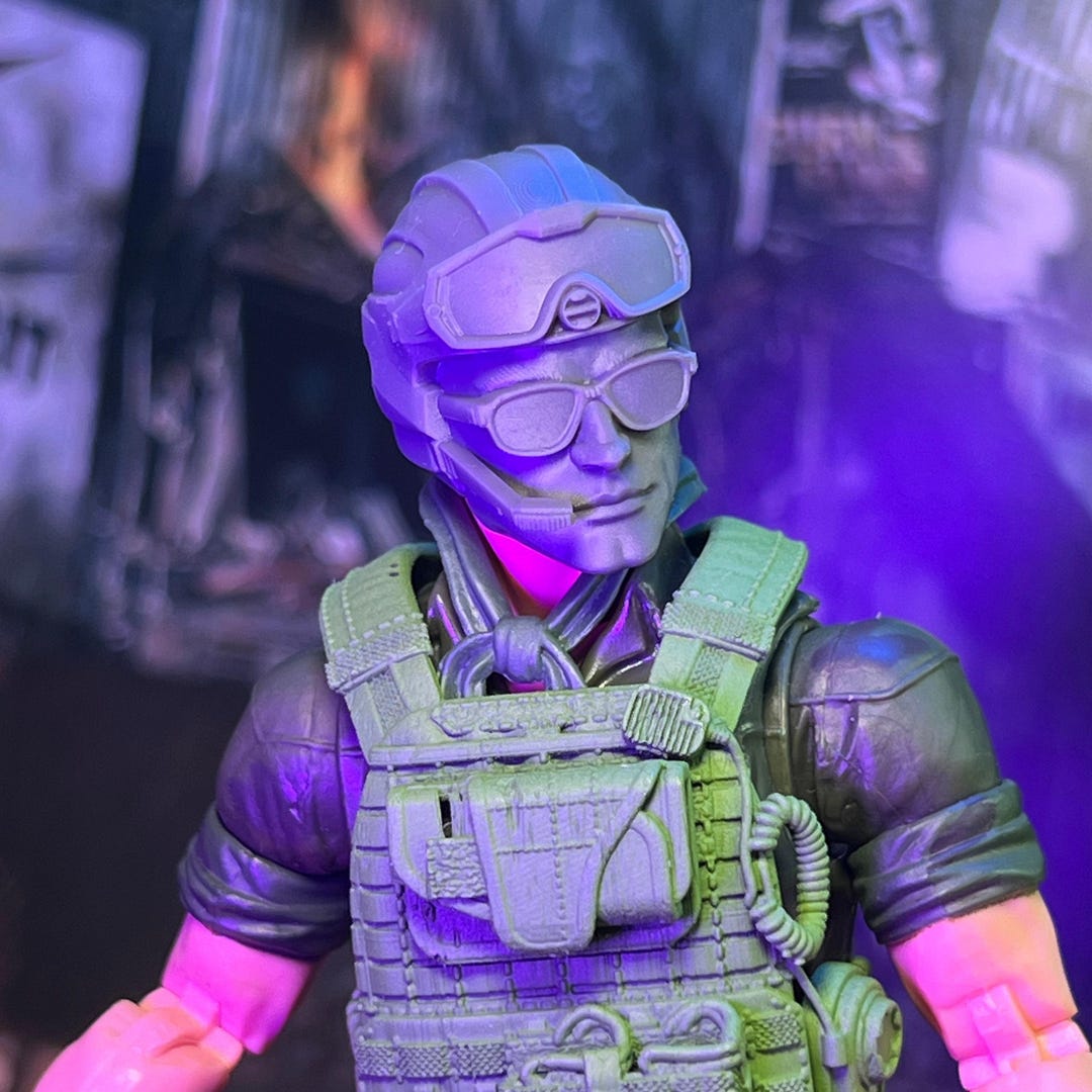 Rescue Medic Specialist Custom 3D Printed Head Sculpt (unfinished, Made ...