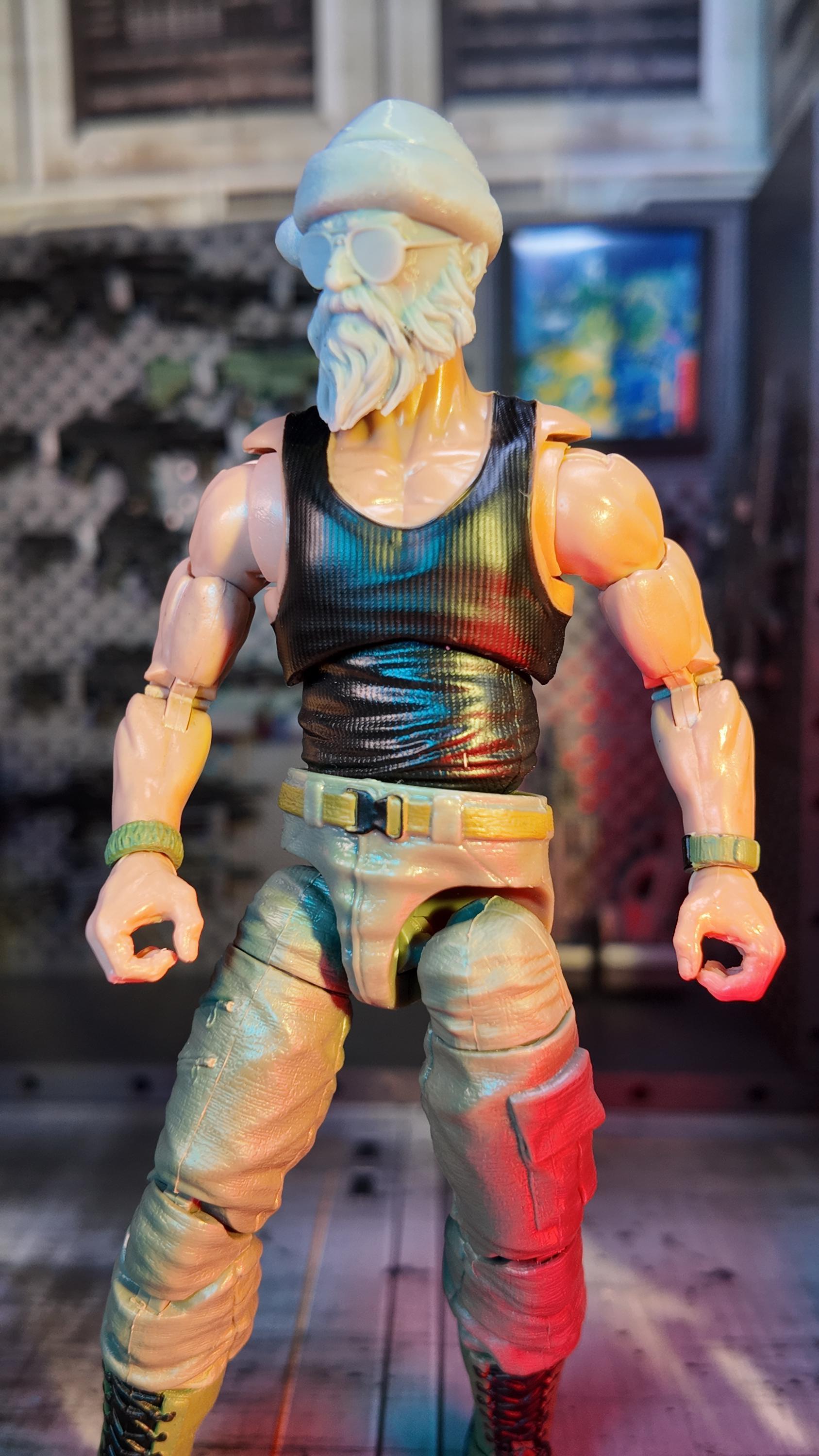 Tactical Santa 3D Printed Head Sculpt (unfinished, Made to Order) - Etsy