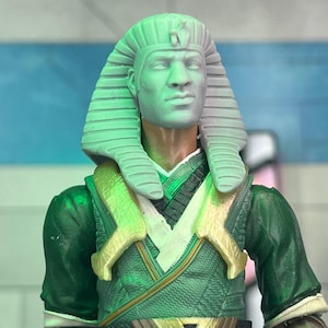 Pharaoh Rama Tut Custom 3D Printed Head Sculpt (Unfinished, Made to Order)