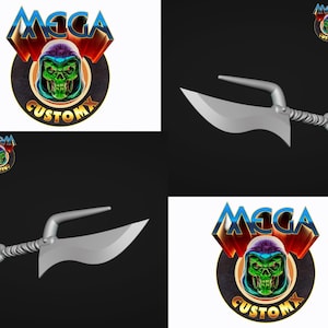 Mega CustomX Tortoise Warrior Weapon Breaker Messenset - Set van 2 MOTU Origins-speelgoedaccessoire (print on demand, onvoltooid)