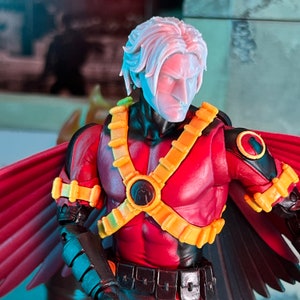 Red Bird Vilgilante 3D Printed Head Sculpt (for McFarlane DC Multiverse Body, Unfinished, Made to Order)