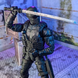 Katana Light Master, accesorio de juguete (sin terminar), escala 1:12