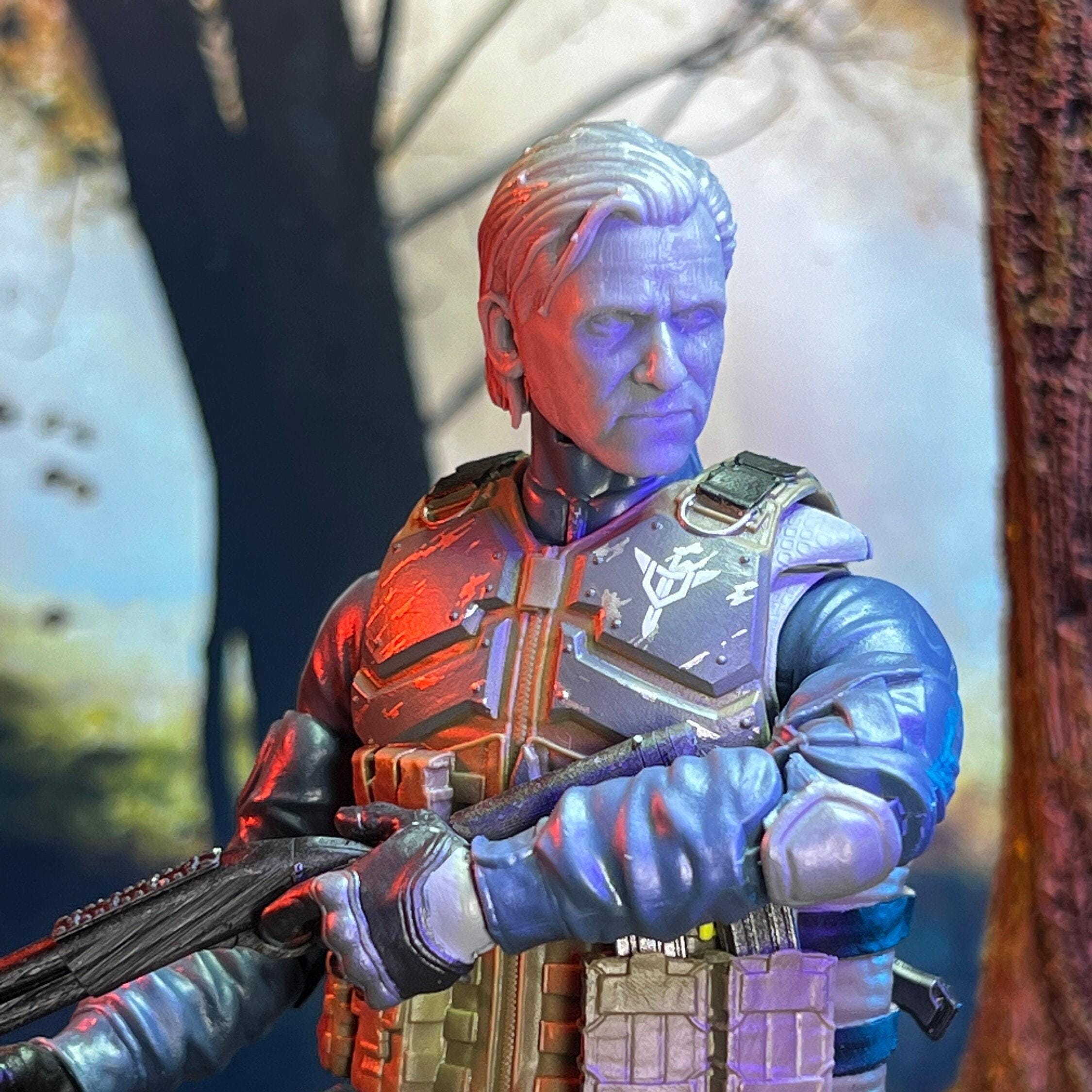 Royal Marine Commander Custom 3D Printed Head Sculpt (unfinished, Made ...