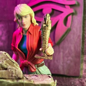 Pharaoh Spell Statue Shabti Cursed Item & Relics 1:12 Toy Accessory (Unpainted)