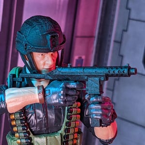 Tec 9x Brace Machine Pistol 1:12 Toy Accessory (Unfinished, Made to Order)