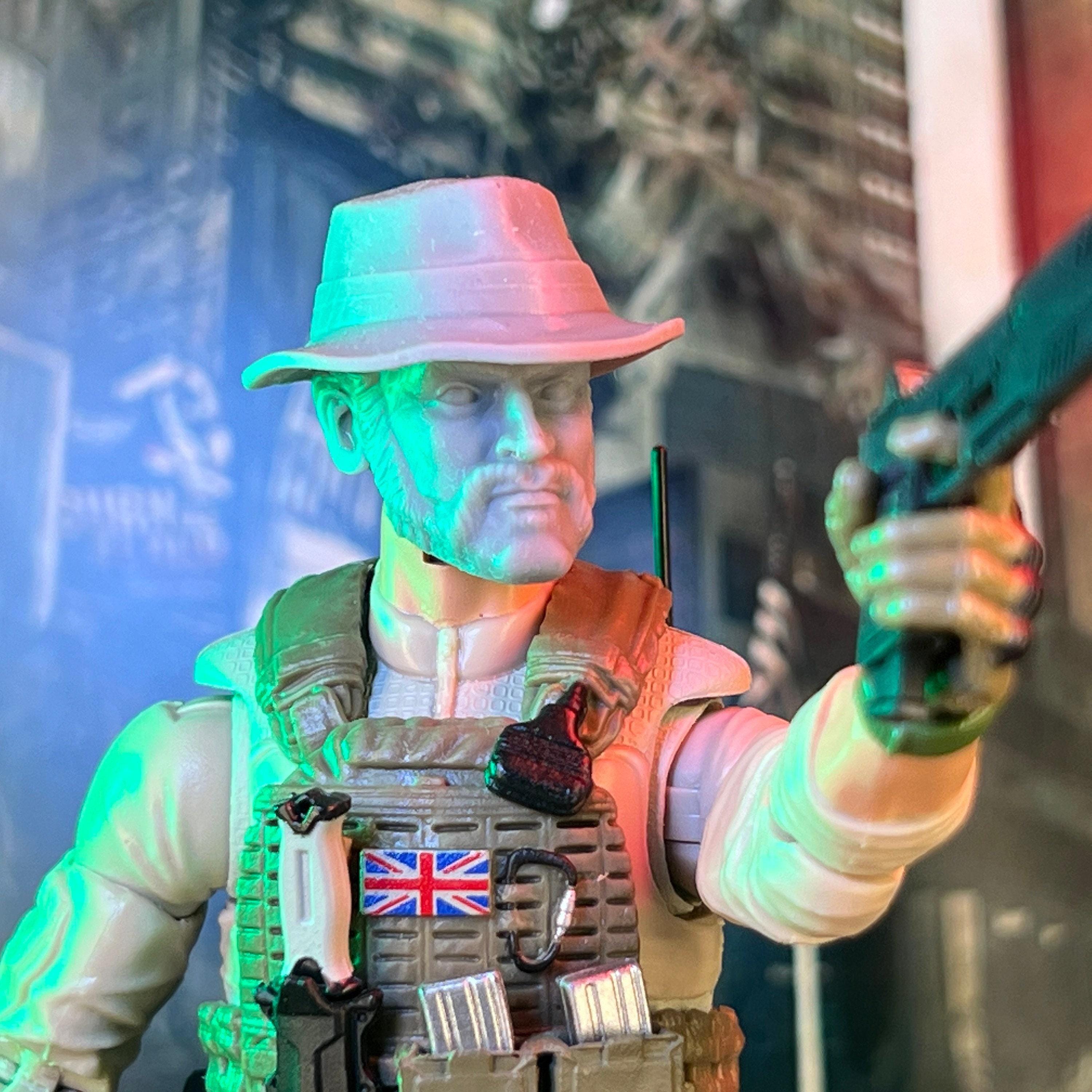SAS Captain Jungle Ops Custom 3D Printed Head Sculpt (unfinished, Made ...