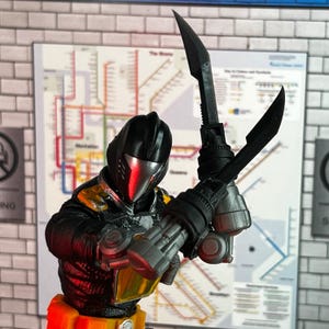 Sword Falchion Blade  -Set of 2- Android Soldier Battle Armament Technology (B.A.T.) 1:12 Toy Accessory (Unfinished, Made to Order)
