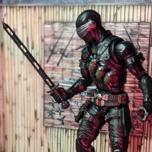 Accesorio de juguete de espada larga de comando ninja 1:12 (sin terminar, hecho a pedido)