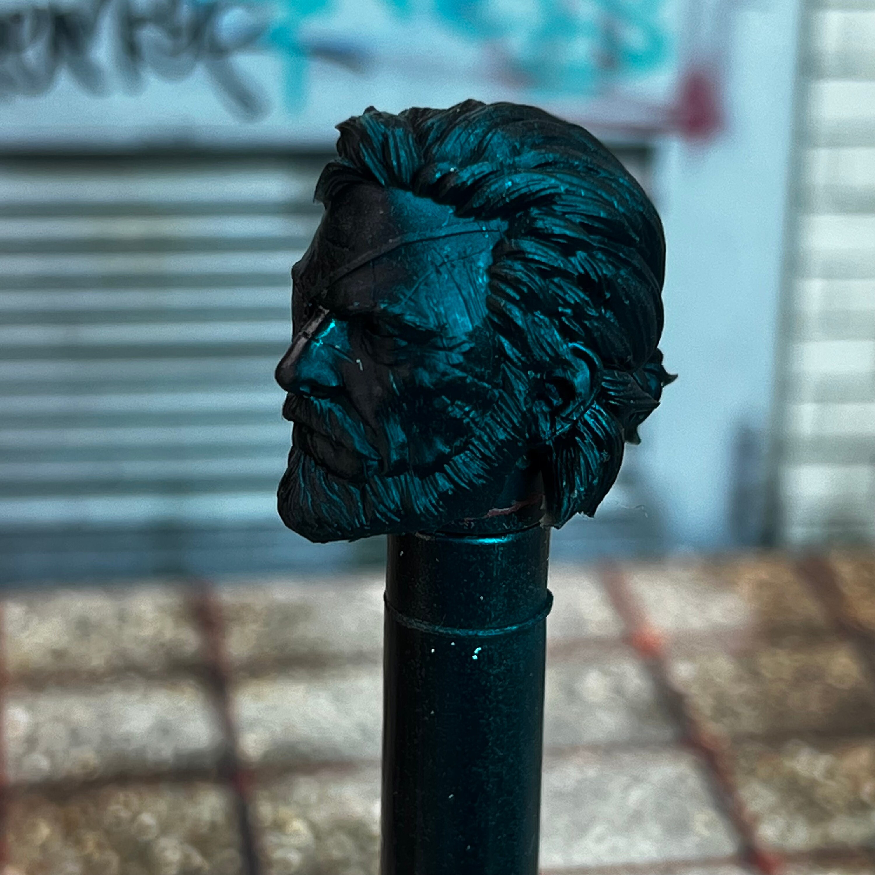 MIRRORED Old Snake Custom 3D Printed Head Sculpt (unfinished, Made to ...