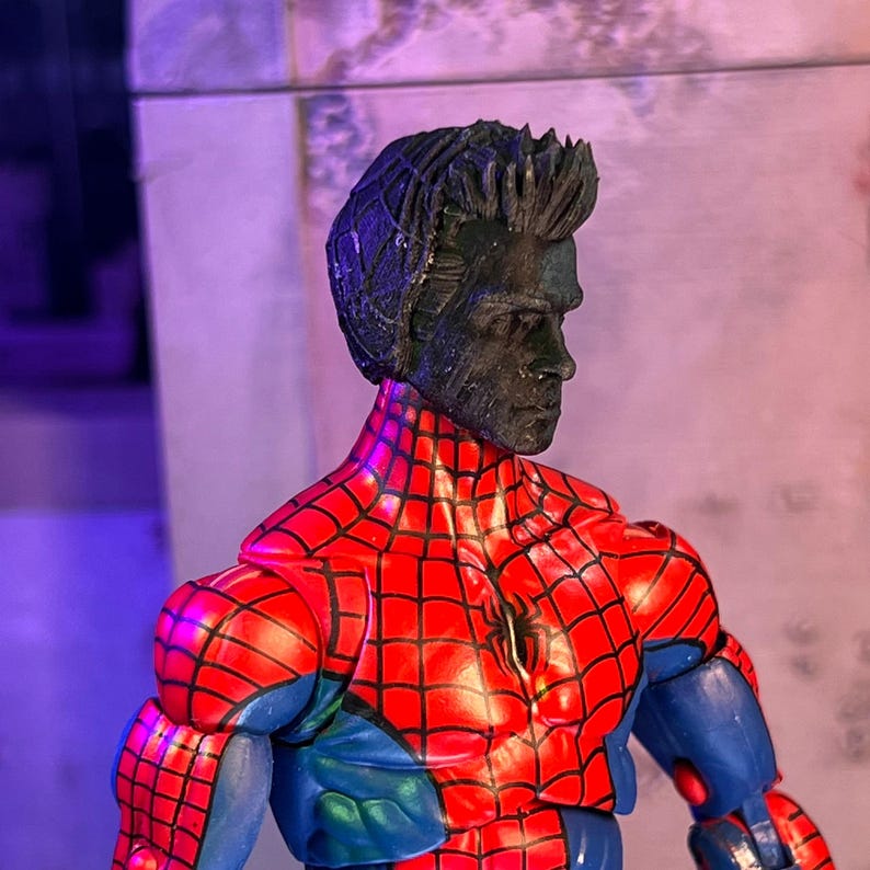 Amazing Garfield Spider Custom 3D Printed Head Sculpt (unfinished, Made ...