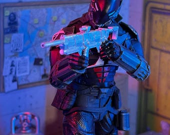 Arkham Knight Vigilante Rifle 1:12 Toy Accessory (Unfinished, Made to Order)