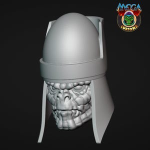 Mega CustomX High Priest Pythonus Head MOTU Origins Scale Toy Accessory (Print on Demand, Unfinished, Figure Body NOT included)