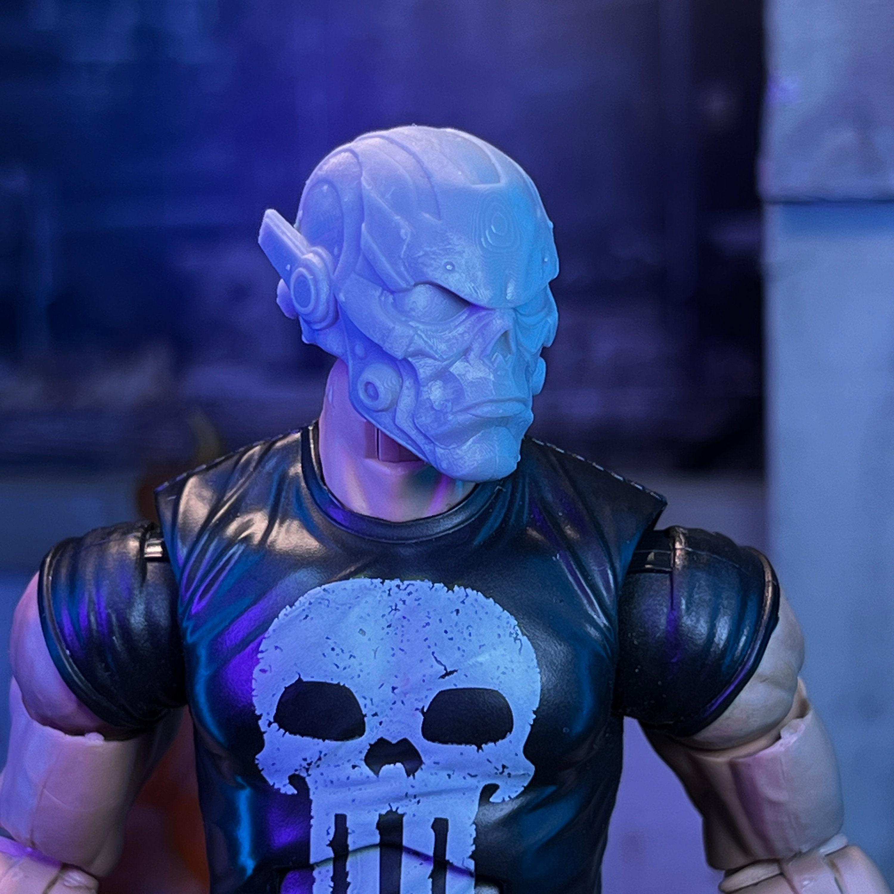 Skull Helmet Future Frank 3000AD 3D Printed Head Sculpt (unfinished ...
