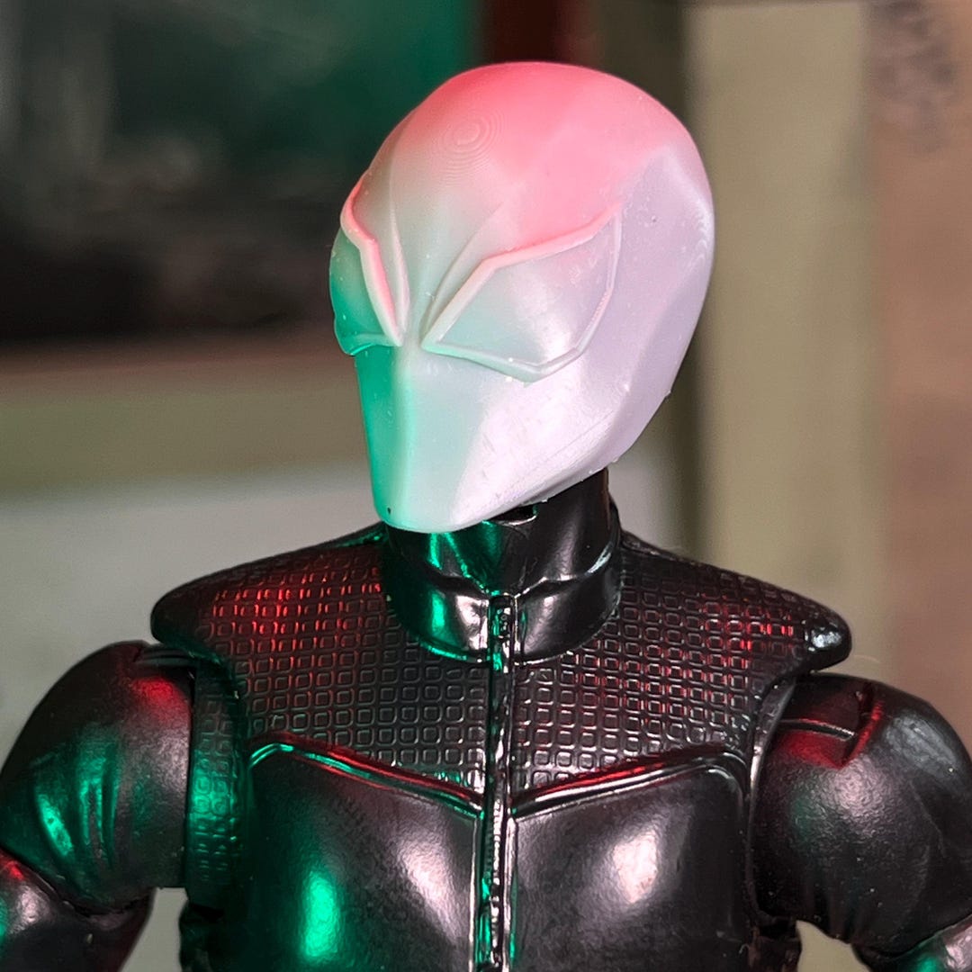 Agent Symbiote 3D Printed Head Sculpt (unfinished, Made to Order) - Etsy