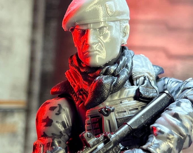 Major Jack, Rival Agent -BERET- 3D Printed Head Sculpt (unfinished ...