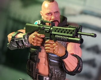 M16 with M203 Grenade Launcher 1:12 Scale Toy Accessory (Unfinished, Made to Order)