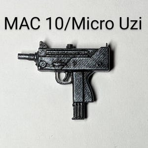 MAC 10/Micro Uzi SMG 1:12 Toy Accessory (Unfinished, Made to Order)
