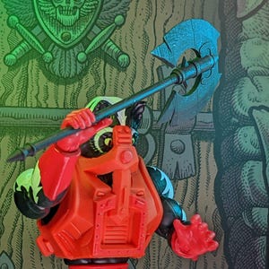 Asp Head Battle Axe MOTU Origins Scale Toy Accessory (Unfinished, Made to Order)