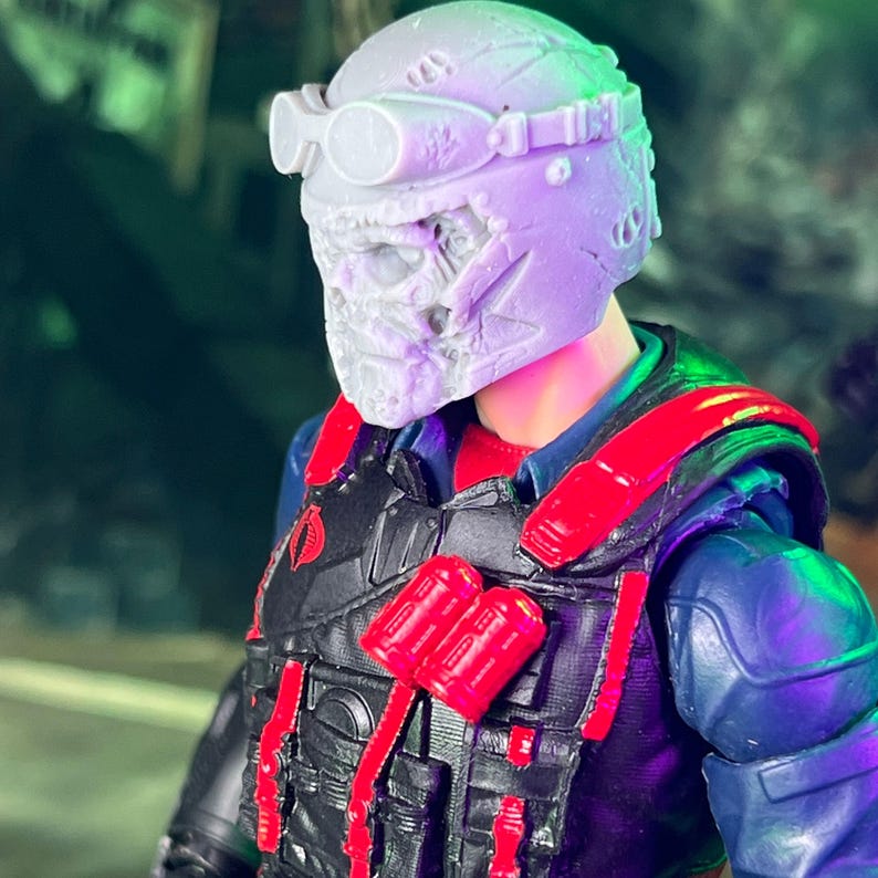 Snakebite Infantry Zombie Subject Gamma Custom 3D Printed Head Sculpt ...