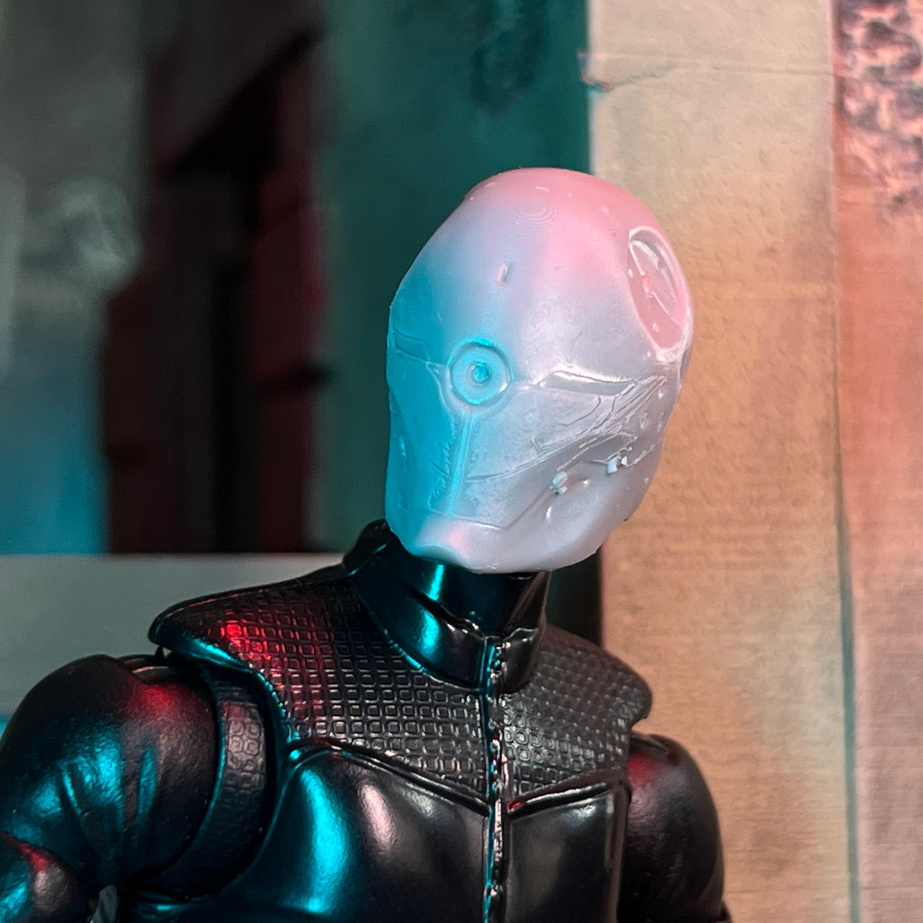Cyborg Ninja 3D Printed Head Sculpt (unfinished, Made to Order) - Etsy