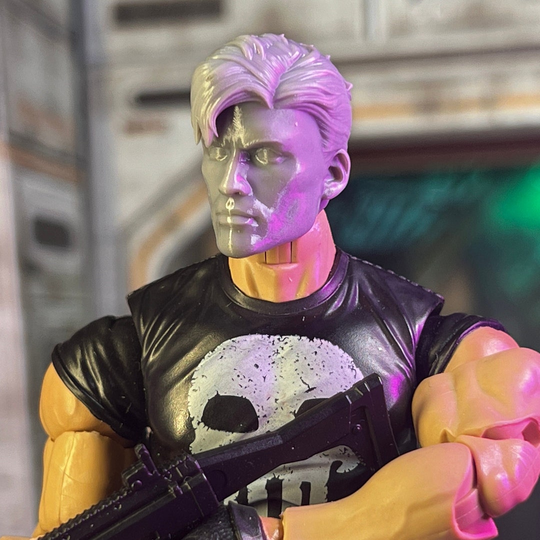 Swedish Action Vigilante 3D Printed Custom Head Sculpt (unfinished ...