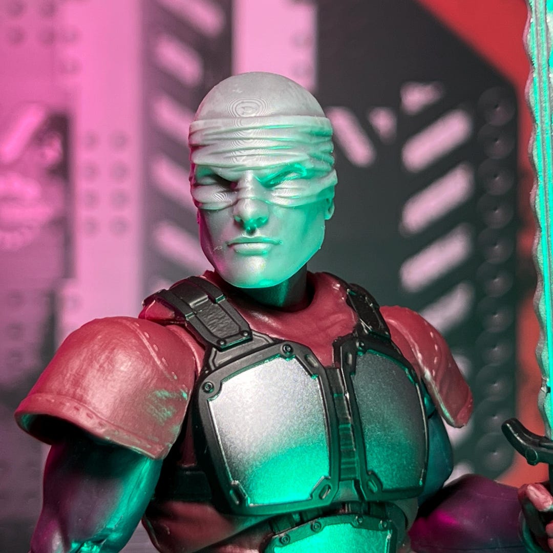 Exclusive Tech Ninja Leader Custom 3D Printed Head Sculpt (unfinished ...