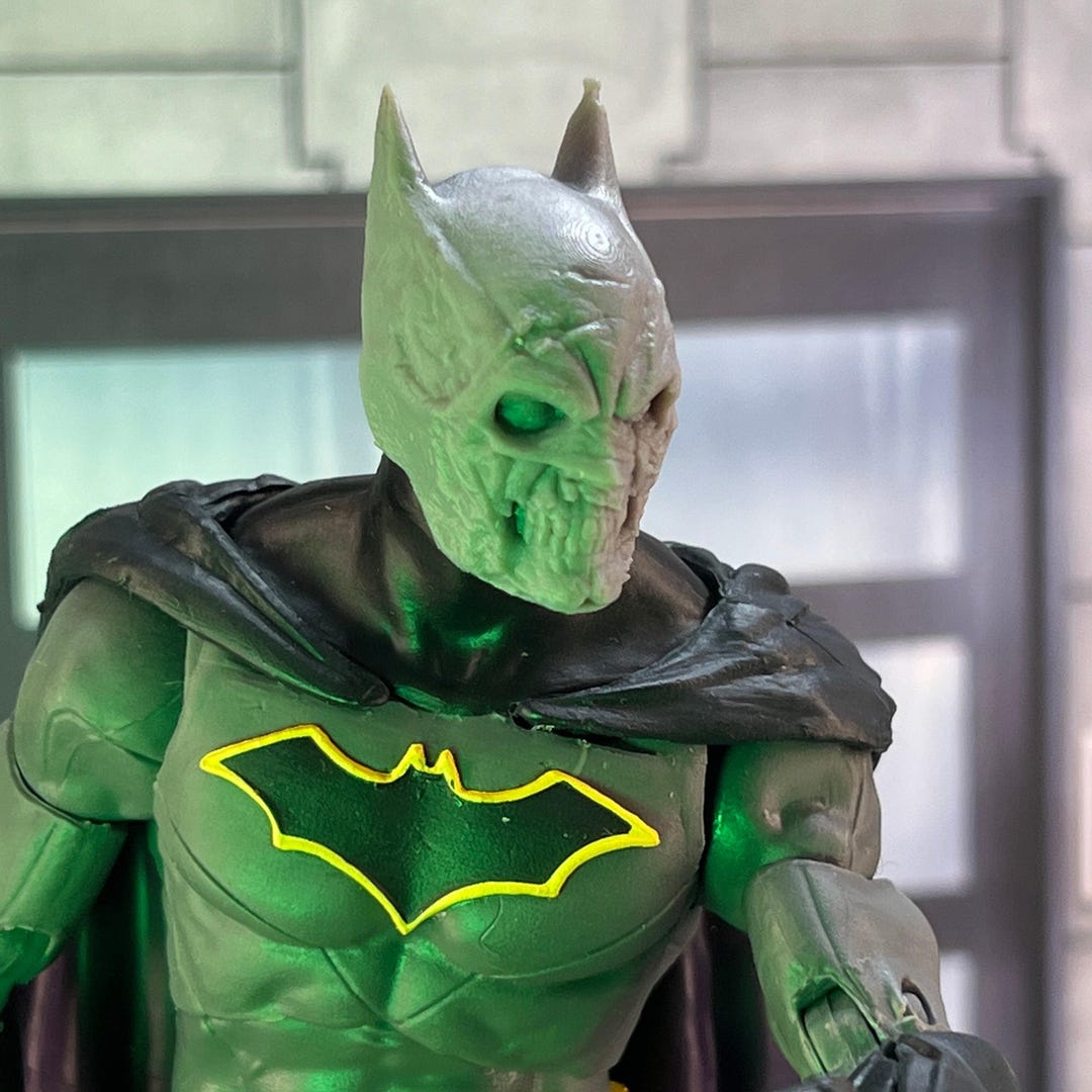 Bat Vigilante Zombie Custom 3D Printed Head Sculpt (unfinished, Made to ...