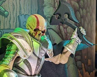 Accesorio de juguete de escala mítica de 7" con hacha de batalla orca (sin terminar, hecho a pedido)