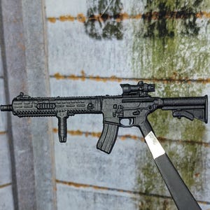 Mk18 Acog Scope/Foregrip 1:12 Scale Toy Accessory (Unfinished, Made to Order)