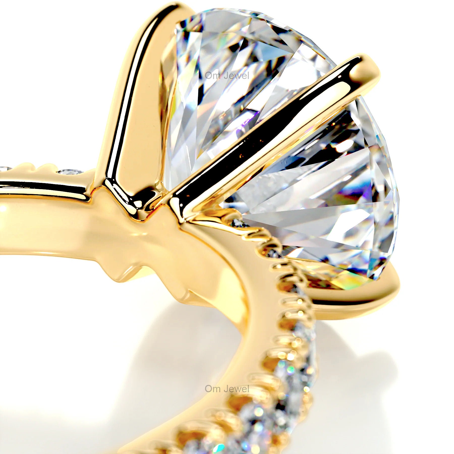 Buy Lab Grown Diamond Engagement Ring, Round Cut Diamond