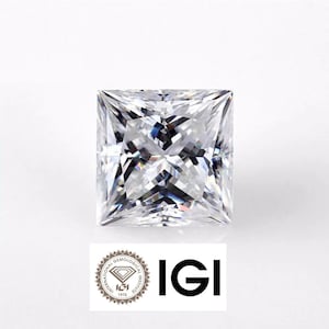 IGI Certified Lab Grown Diamond, 1 CT Princess Cut Lab Created Diamond, F/VS1 IGI Certified Diamond, Lab Grown Diamond For Engagement Ring