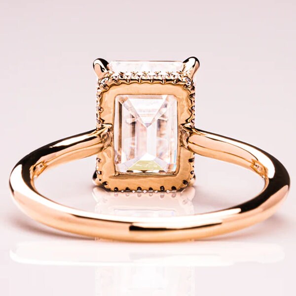 Rose Gold Jean Dousset Chelsea Ring S Chelsea Heart Three Stone