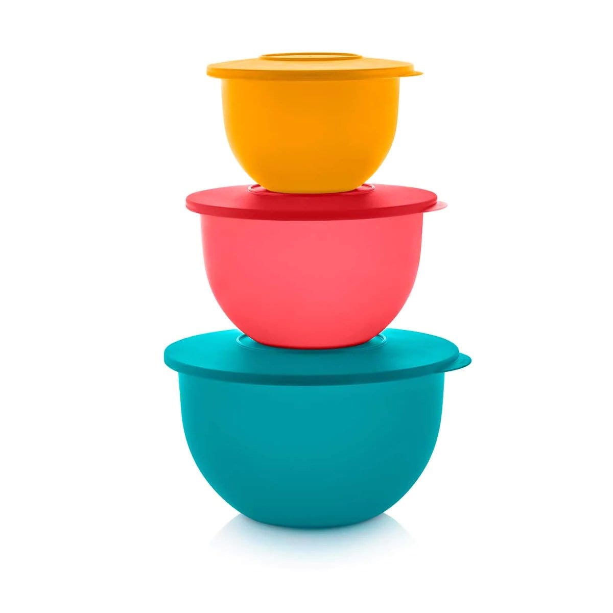 Brand New Tupperware EXTRA BIG WONDERS LARGE BOWLS (4) 3 Cups each